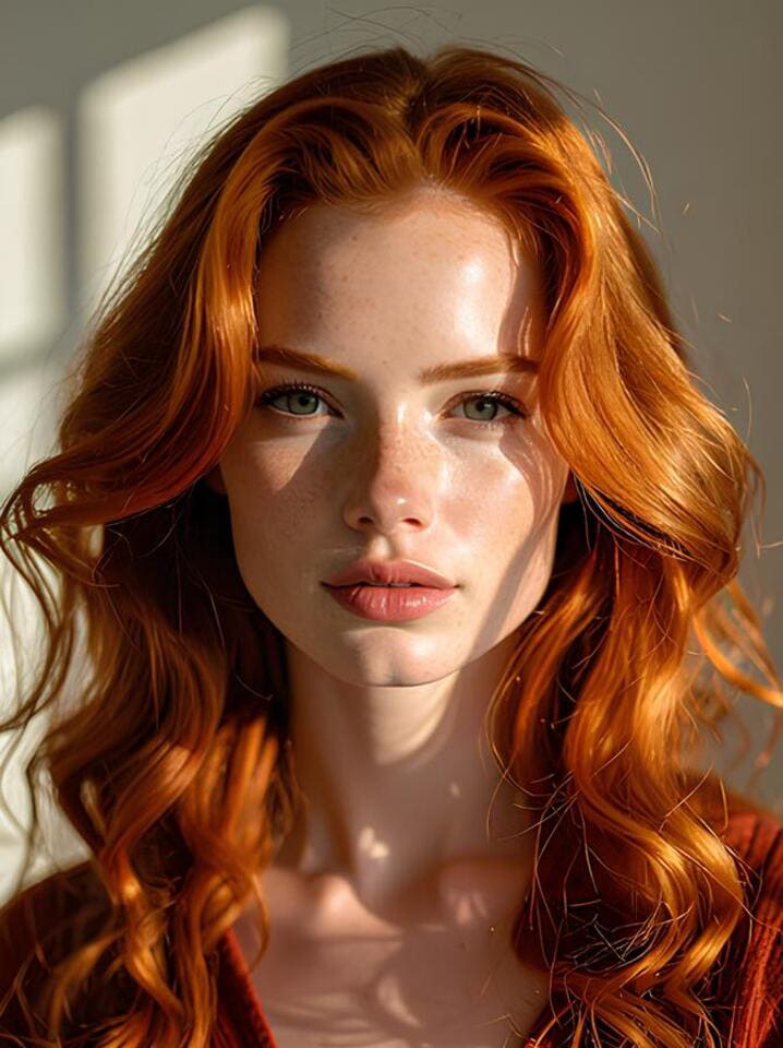 Portrait photo enhanced through TryItOn, featuring realistic lighting and high resolution character detailing